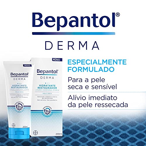 Bepantol Derma Hidratante Corporal, Creme Hidratante Corporal, Uso Diário, Creme Hidratante Restaurador 200ml