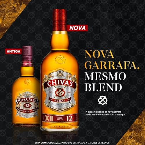 Whisky Chivas Regal 12 anos Blended Escocês - 750 ml