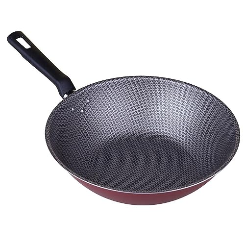 Wok Tramontina Loreto em Alumínio com Revestimento Interno e Externo Antiaderente Starflon Max Vermelho 28 cm 3,6 L