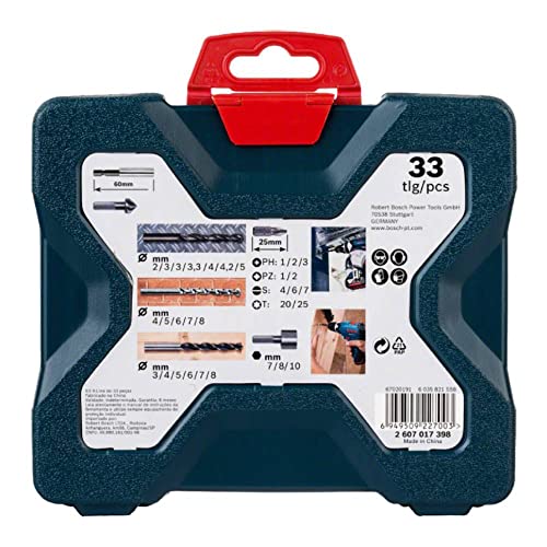 Bosch Kit De Pontas E Brocas X-Line 33 Pçs
