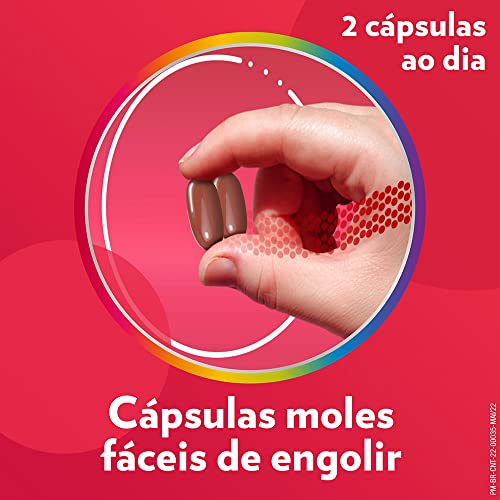 Centrum Suplemento Multivitamínico Adulto Energia, Corpo e Mente com Cafeína e Vitamina B, 60 cápsulas