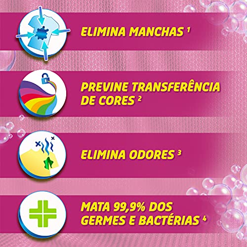 Tira Manchas em Pó Vanish Oxi Advance 870g Refil Econômico para roupas coloridas, Vanish, Rosa