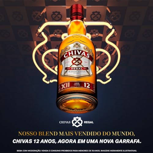 Whisky Chivas Regal 12 anos Blended Escocês - 750 ml