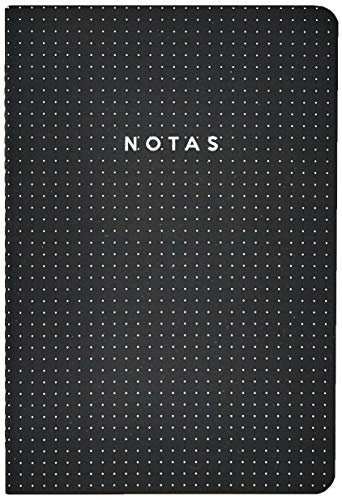 Kit 4 Cadernetas Costuradas Notas Mix, Cicero, 3732, Preto