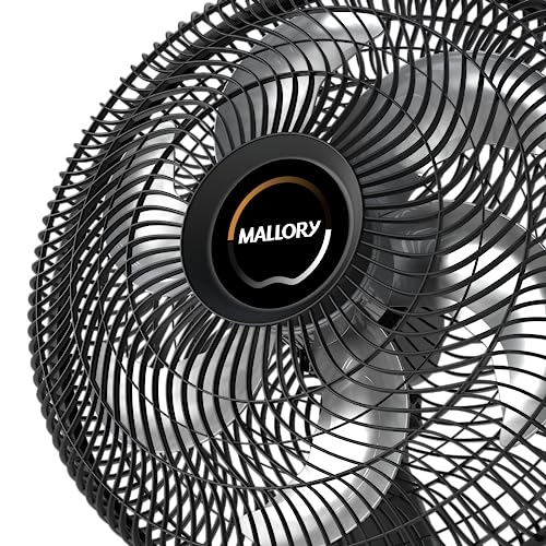 Ventilador Mallory Coluna Eolo Preto - Grafite 40 cm 220V