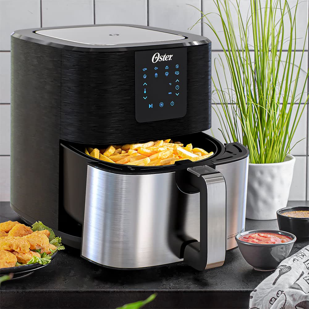 Fritadeira Ultra Digital 2 em 1 Inox 4,8L Oster com Painel Touch - 220V