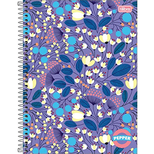 Caderno de 10 Matérias Capa Dura, Pacote com 4 Cadernos, 160 Folhas, Cores Sortidas, Tilibra, Modelo 15.981