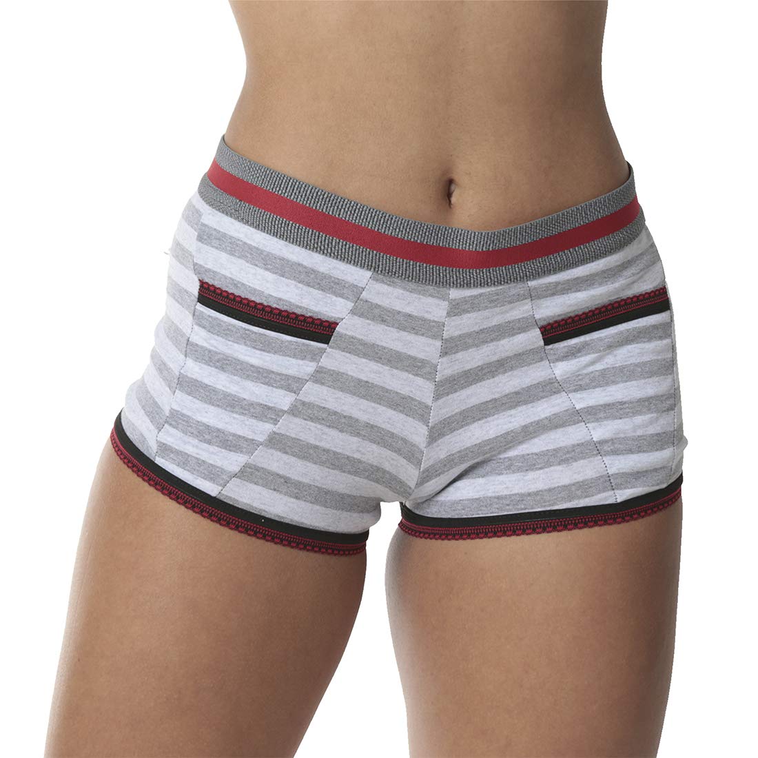 Kit com 5 Calcinha Short Algodão Penteado Mauí