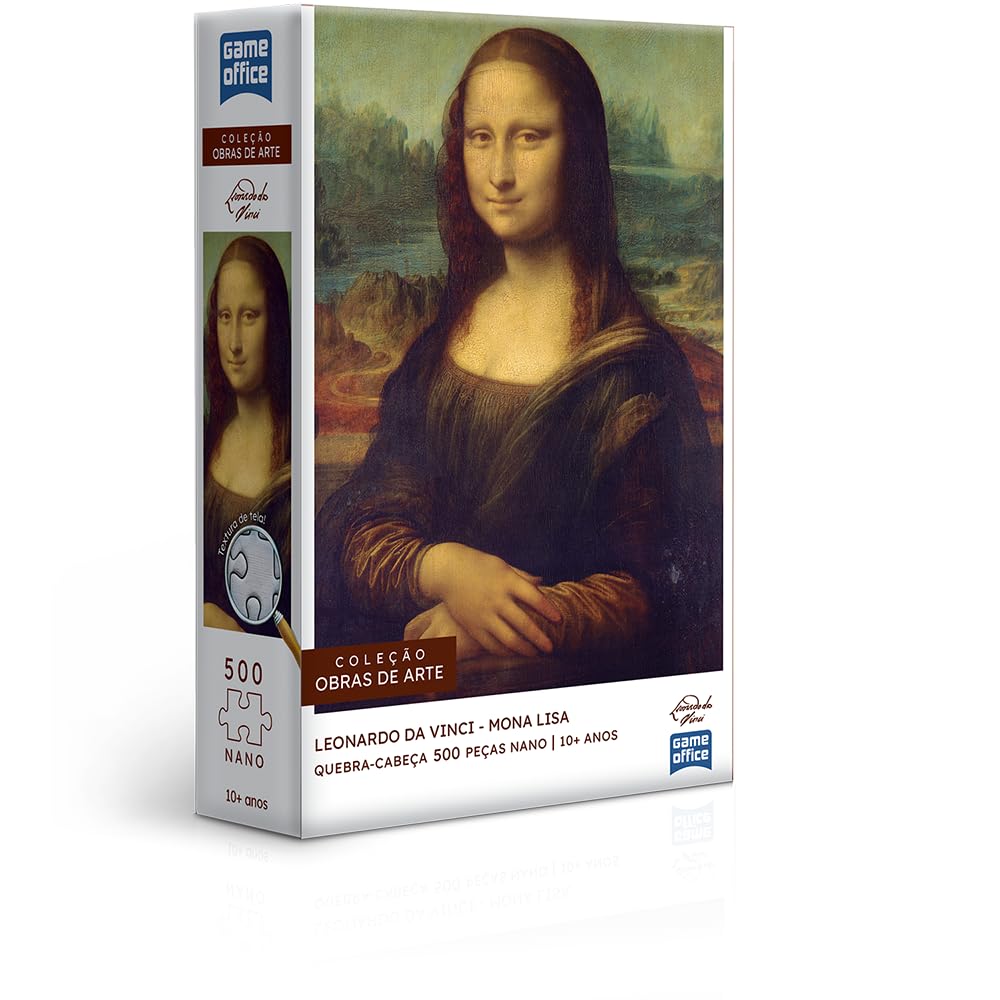 LEONARDO DA VINCI - A MONA LISA - QUEBRA-CABEÇA - 500 PEÇAS NANO - TOYSTER BRINQUEDOS