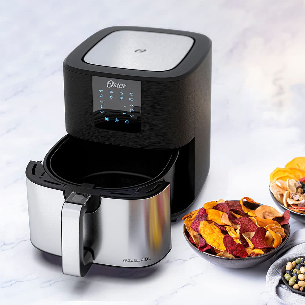 Fritadeira Ultra Digital 2 em 1 Inox 4,8L Oster com Painel Touch - 220V