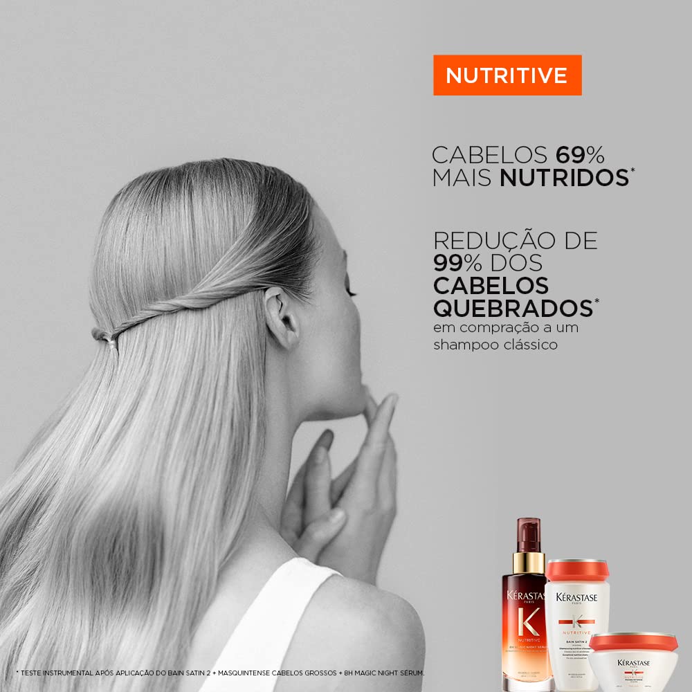 Kérastase Shampoo Nutritive Bain Magistral, Cabelos ressecados, Nutrição, Complexo Irisome, Resina de Benjoim, Ceramidas, 250 ml