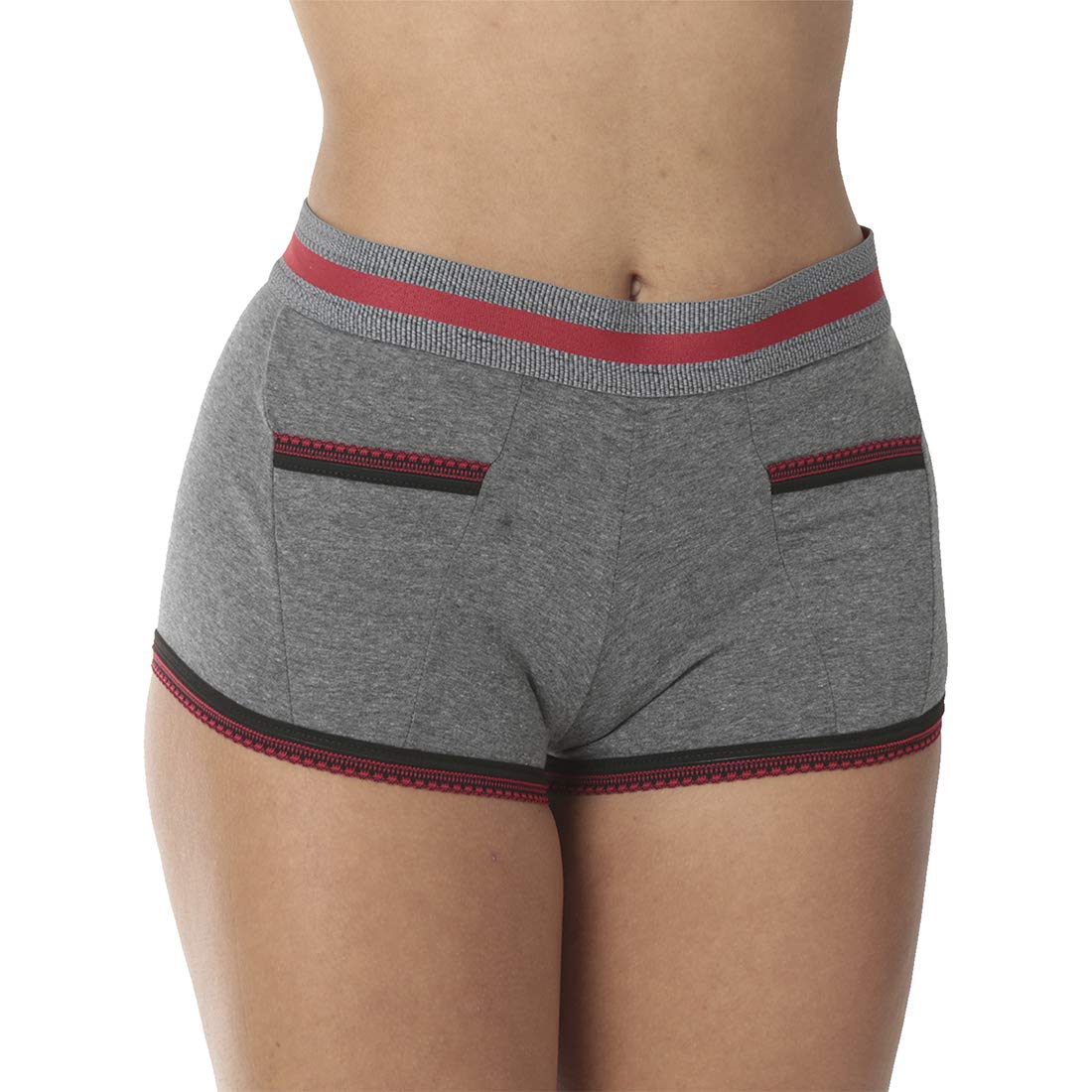 Kit com 5 Calcinha Short Algodão Penteado Mauí