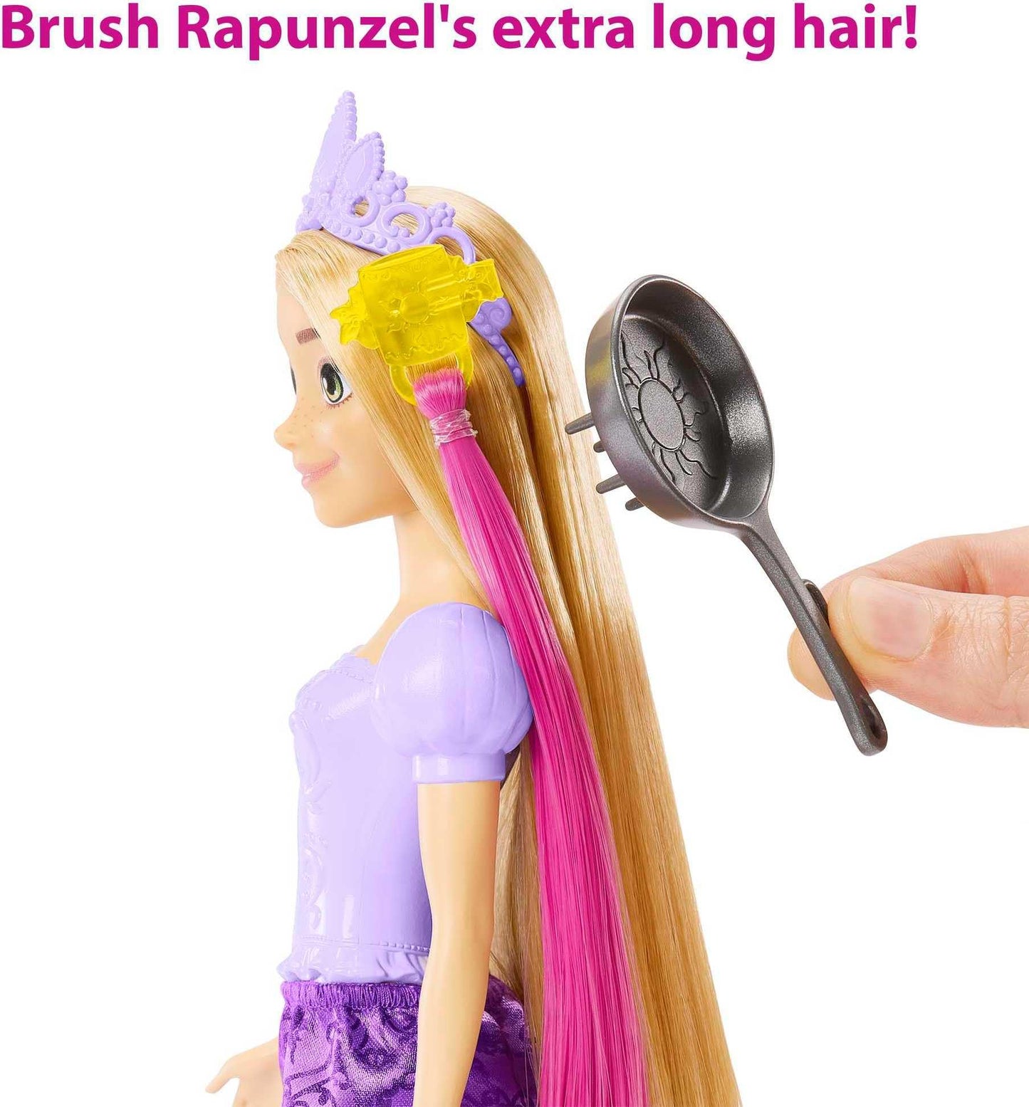 Disney Princesa Boneca Rapunzel Cabelo de Contos de Fadas