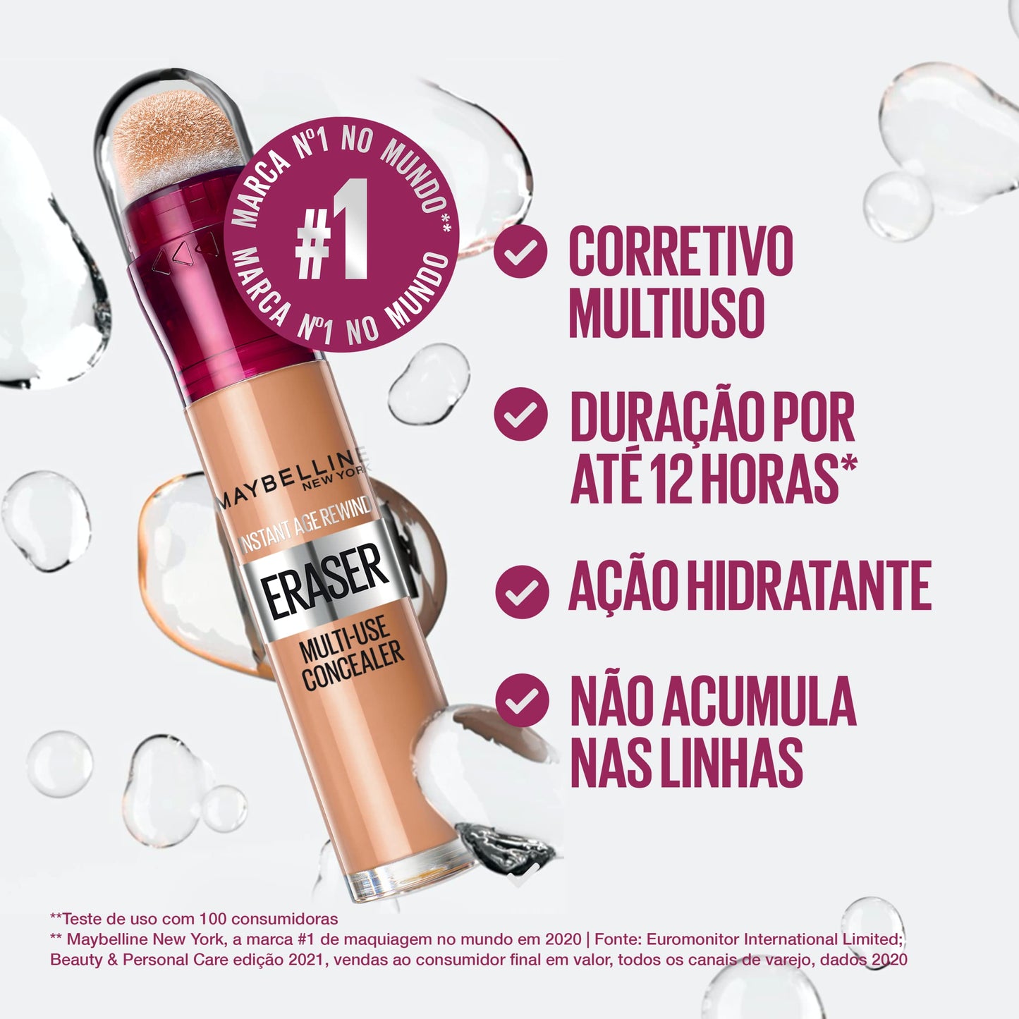 Maybelline NY Kit Queridinhos Batom Líquido Matte Ink 65 Seductress + Máscara De Cílios Colossal Lavável + Corretivo Eraser 100 Ivory
