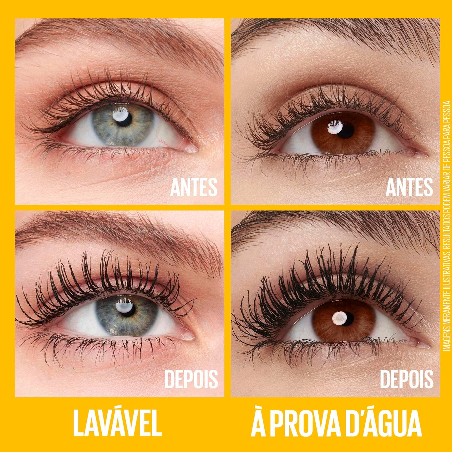 Máscara de Cílios Maybelline The Colossal Volum' Express Lavável Preto 9,2ml