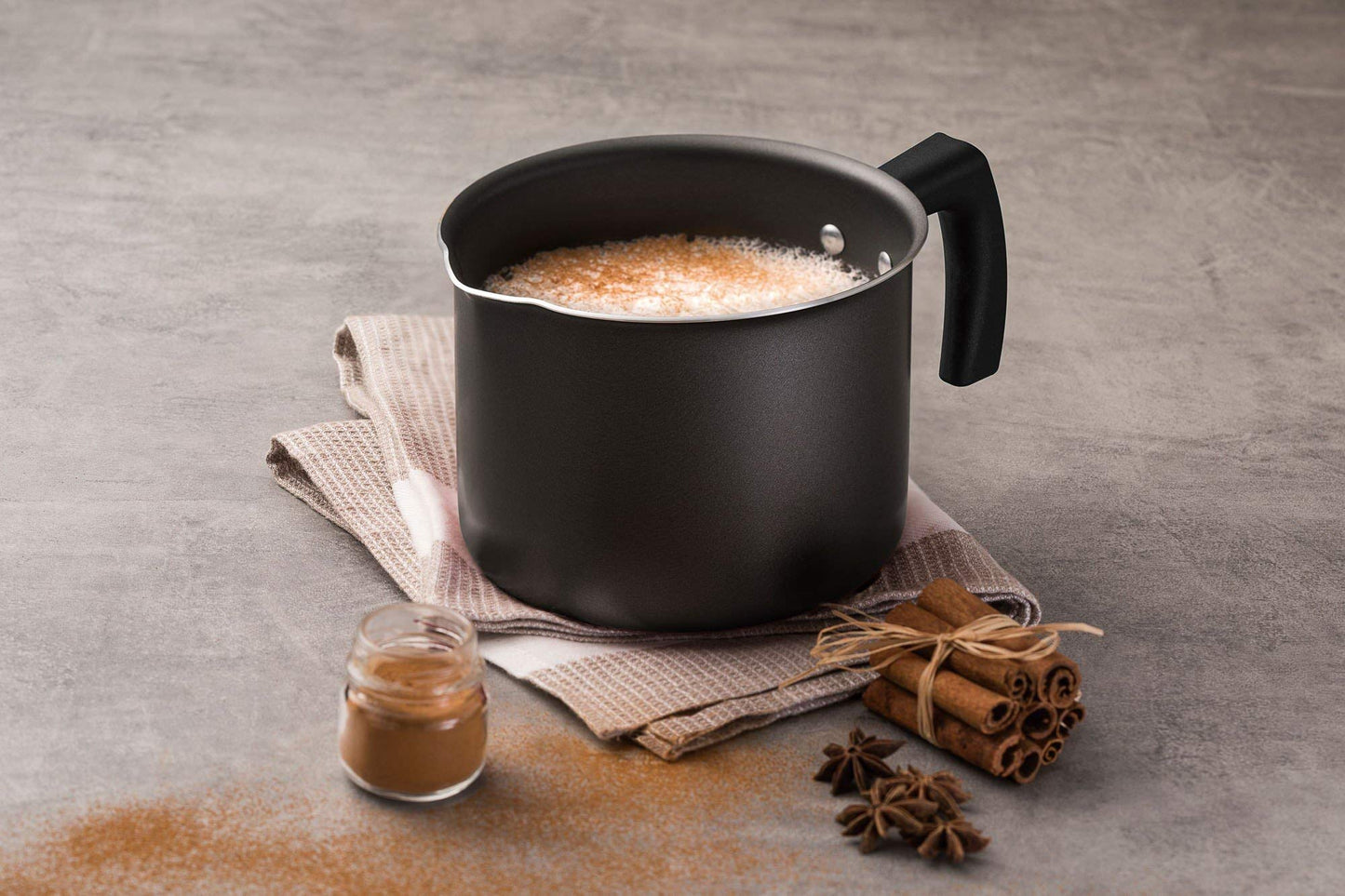 Fervedor Em Alumínio Com Revestimento Interno Antiaderente Starflon T1 Ø14cm Tramontina Grafite 14cm