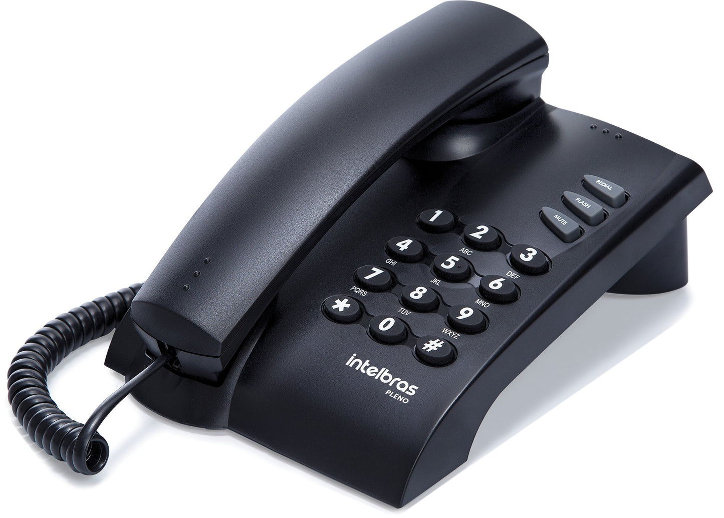 Telefone com chave Pleno Preto Intelbras