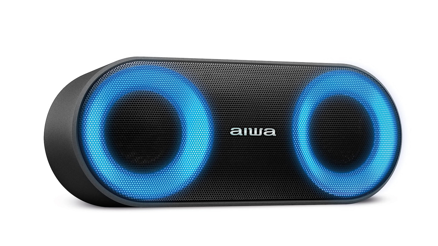 Caixa de Som Speaker, Aiwa, Bluetooth, Luzes Multicores, IP65 - AWS-SP-01