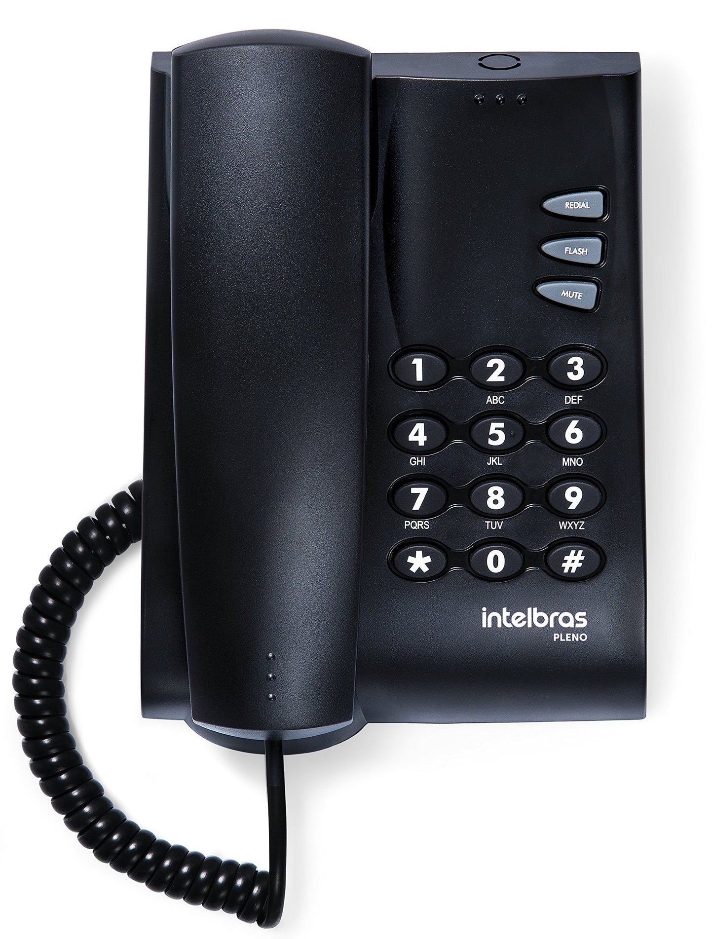 Telefone com chave Pleno Preto Intelbras