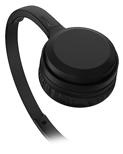 Headphone Philips bluetooth on-ear com microfone e energia para 15 horas na cor preto TAH1108BK/55