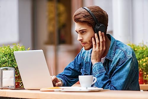 Headphone Philips bluetooth on-ear com microfone e energia para 15 horas na cor preto TAH1108BK/55