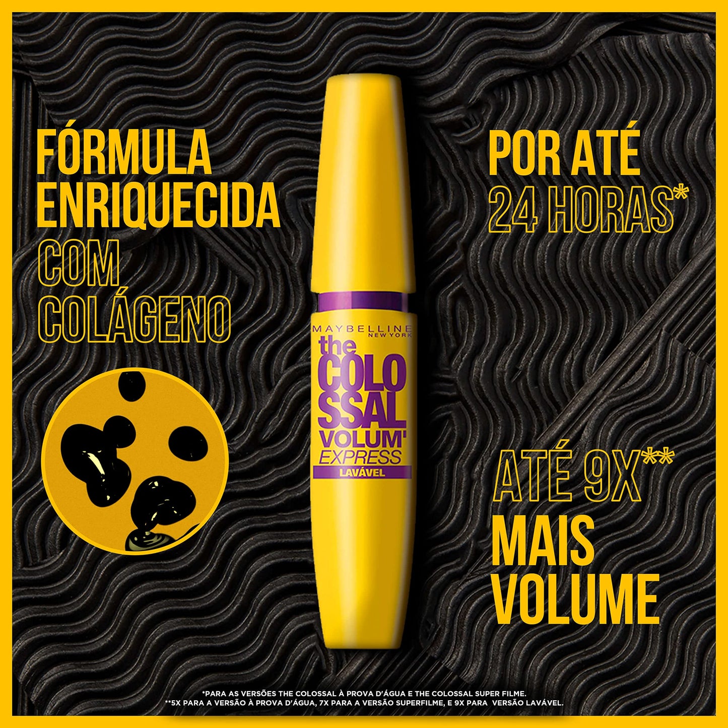Maybelline NY Kit Queridinhos Batom Líquido Matte Ink 65 Seductress + Máscara De Cílios Colossal Lavável + Corretivo Eraser 100 Ivory