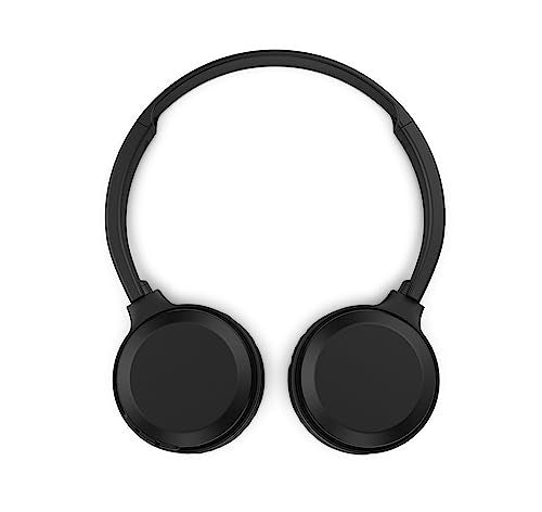 Headphone Philips bluetooth on-ear com microfone e energia para 15 horas na cor preto TAH1108BK/55