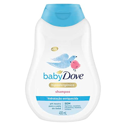 Shampoo Baby Dove Hidratação Enriquecida 400ml, Baby Dove, 400 Ml