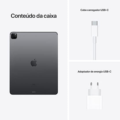 iPad da Apple (9a geração): Com chip A13 Bionic, tela Retina de 10,2 polegadas, 64 GB Wi-Fi, câmera frontal de 12 MP, câmera traseira de 8 MP, Touch ID, Cinzento sideral