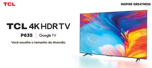 Smart TV LED 50" 4K UHD TCL 50P635 - Google TV, Wifi, HDMI , PRETO