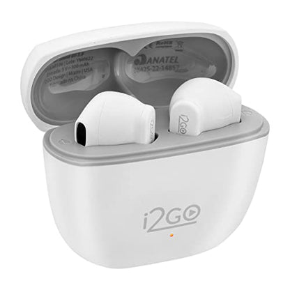 Fone de Ouvido Bluetooth Sem Fio TWS Air Sound Go 2.0 i2GO com Estojo De Carregamento - i2GO Plus