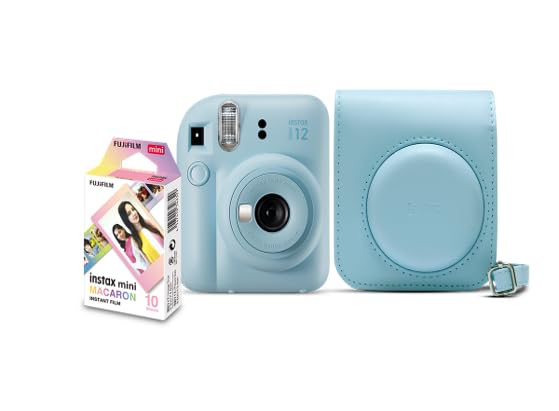 KIT CÂMERA INSTAX MINI 12 AZUL CANDY