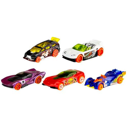 Pacote 5 Carros Sortidos, Hot Wheels, Mattel, Multicor - não é possível escolher as cores