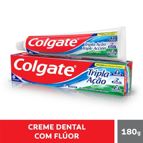 COLGATE Creme Dental Colgate Tripla Ação Menta Original 180G Promo Tamanho Família 180G