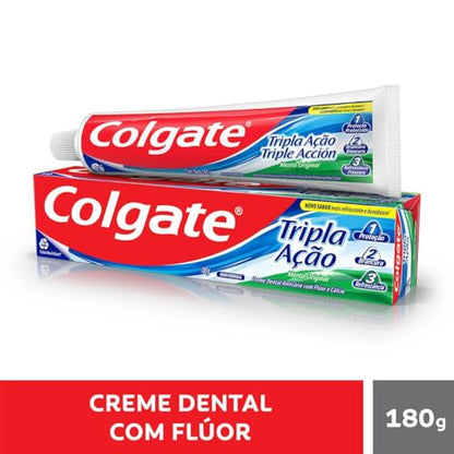 COLGATE Creme Dental Colgate Tripla Ação Menta Original 180G Promo Tamanho Família 180G