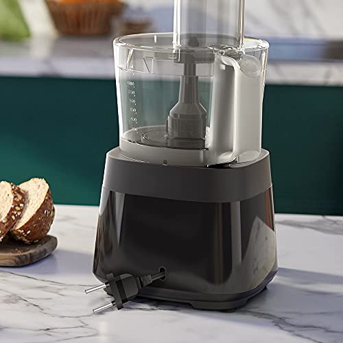 Philips Walita Preto Multiprocessador PowerChop 750, 2 velocidades, 4 acessórios, Recipiente com capacidade de 1,5 litros, 750W, 110V (RI7301/91)