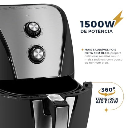 Fritadeira Air Fryer 5L Britânia BFR40PI Preta 127V