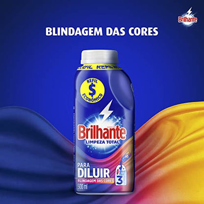 Brilhante Limpeza Total - Sabão Líquido Para Diluir, 500ml