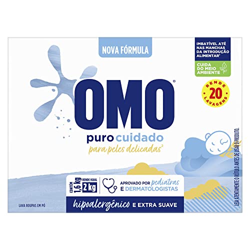 Omo Puro Cuidado - Sabão em Pó, 1.6kg