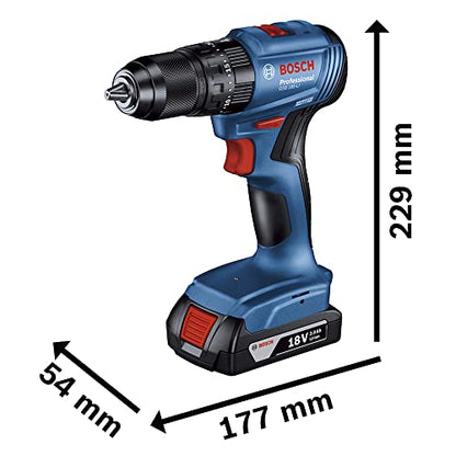 Furadeira Parafusadeira Impacto 18V Bosch GSB185LI-1B Sem Fio, 1 bateria