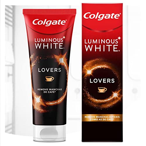 Colgate Creme Dental Clareador Luminous White Lovers Manchas De Café 70G