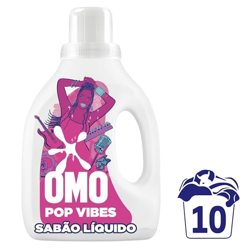 OMO Lava Roupa Líquido Explosão De Perfume Pop Vibes Lavanderia Sensorial 1 L