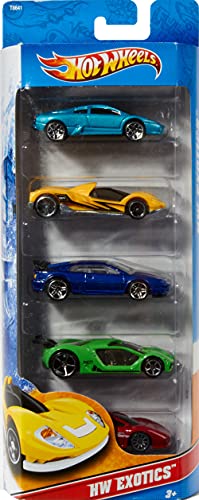 Pacote 5 Carros Sortidos, Hot Wheels, Mattel, Multicor - não é possível escolher as cores