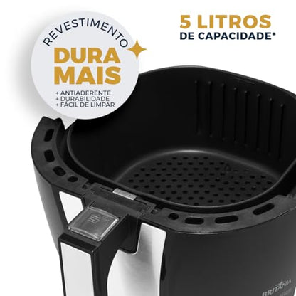 Fritadeira Air Fryer 5L Britânia BFR40PI Preta 127V