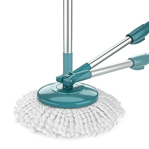 Flash Limp MOP9379 - Mop FIT Giratório 3 em 1, balde com 8 Litros e 3 opções de Refis, ( microfibra, tira pó e limpeza pesada)