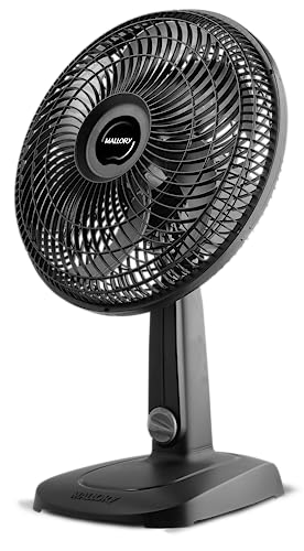 Ventilador de Mesa Mallory Turbo Compact 30 cm, Silencioso, Hélice de 6 pás, Grade Especial em Sistema TS, Máxima Vazão e Mínimo Ruído - 220V