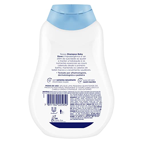 Shampoo Baby Dove Hidratação Enriquecida 400ml, Baby Dove, 400 Ml