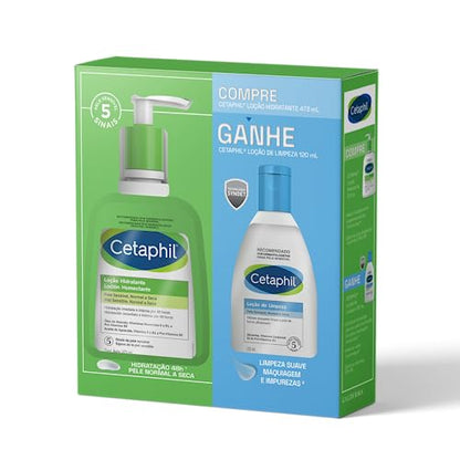 KIT COMPRE GANHE CETAPHIL LOÇÃO HIDRA 473ML + LOÇÃO LIMPEZA 120ML