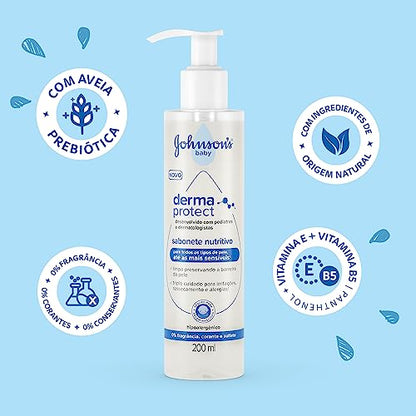 Sabonete Nutritivo Derma Protect JOHNSON'S® Baby 200mL