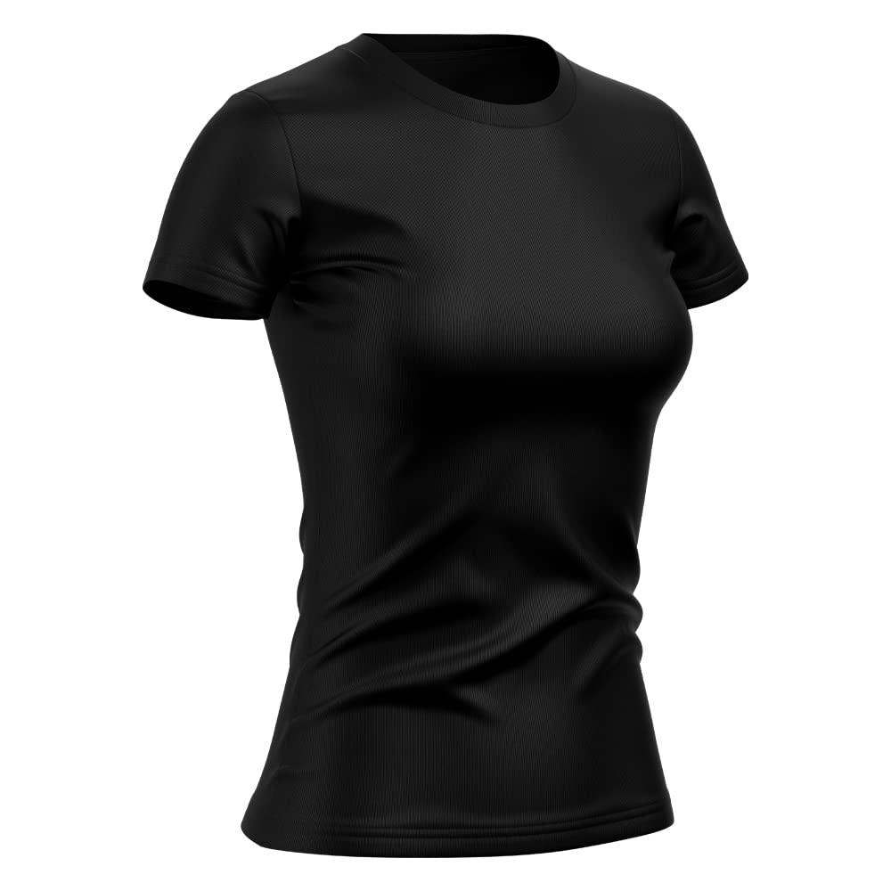 Kit 4 Camisetas Feminina Dry Básica Lisa Proteção Solar UV Térmica Camisa Blusa, Tamanho G